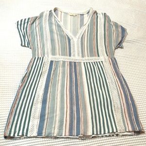 Stripped pattern dress